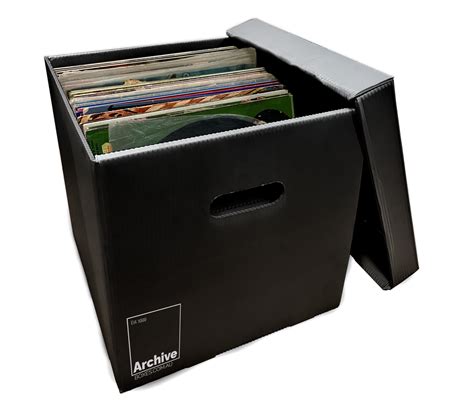 record metal storage box|storage boxes for records vinyl.